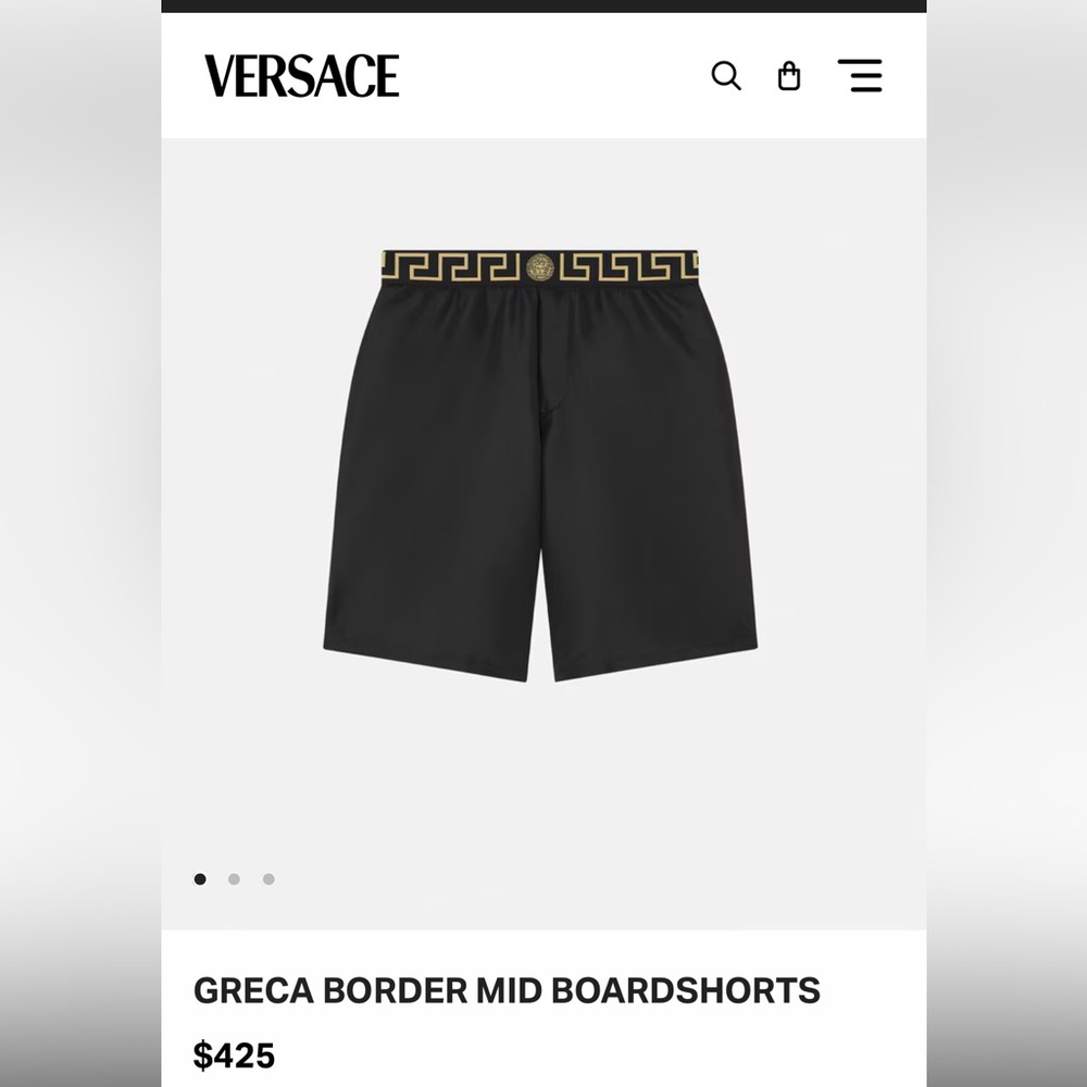 Versace GRECA BORDER MID BOARDSHORTS sz 4 men’s euc